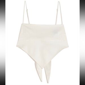 Danielle Bernstein Solid Handkerchief Top